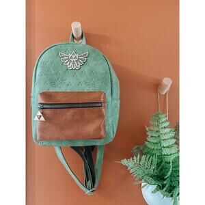 Bioworld Legend of Zelda Video Game Mini Backpack Green Brown Collector